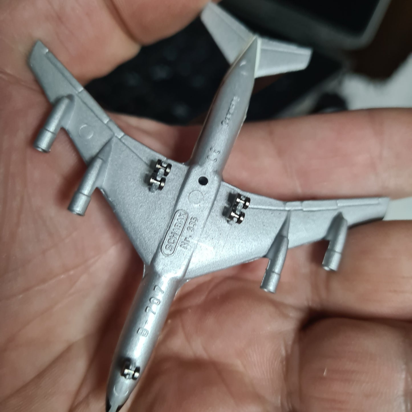 Schabak 1:600 Boeing 707 MSA Malaysia Singapore Airlines diecast plane 935/51ms VGC  boxed