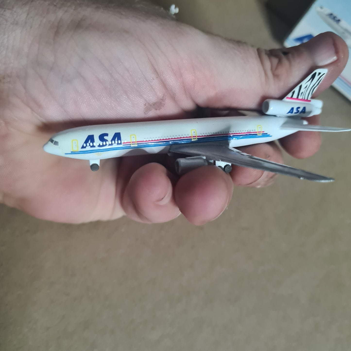 Schabak 1:600 DC-10-30 ASA diecast plane 902/58 very good  boxed