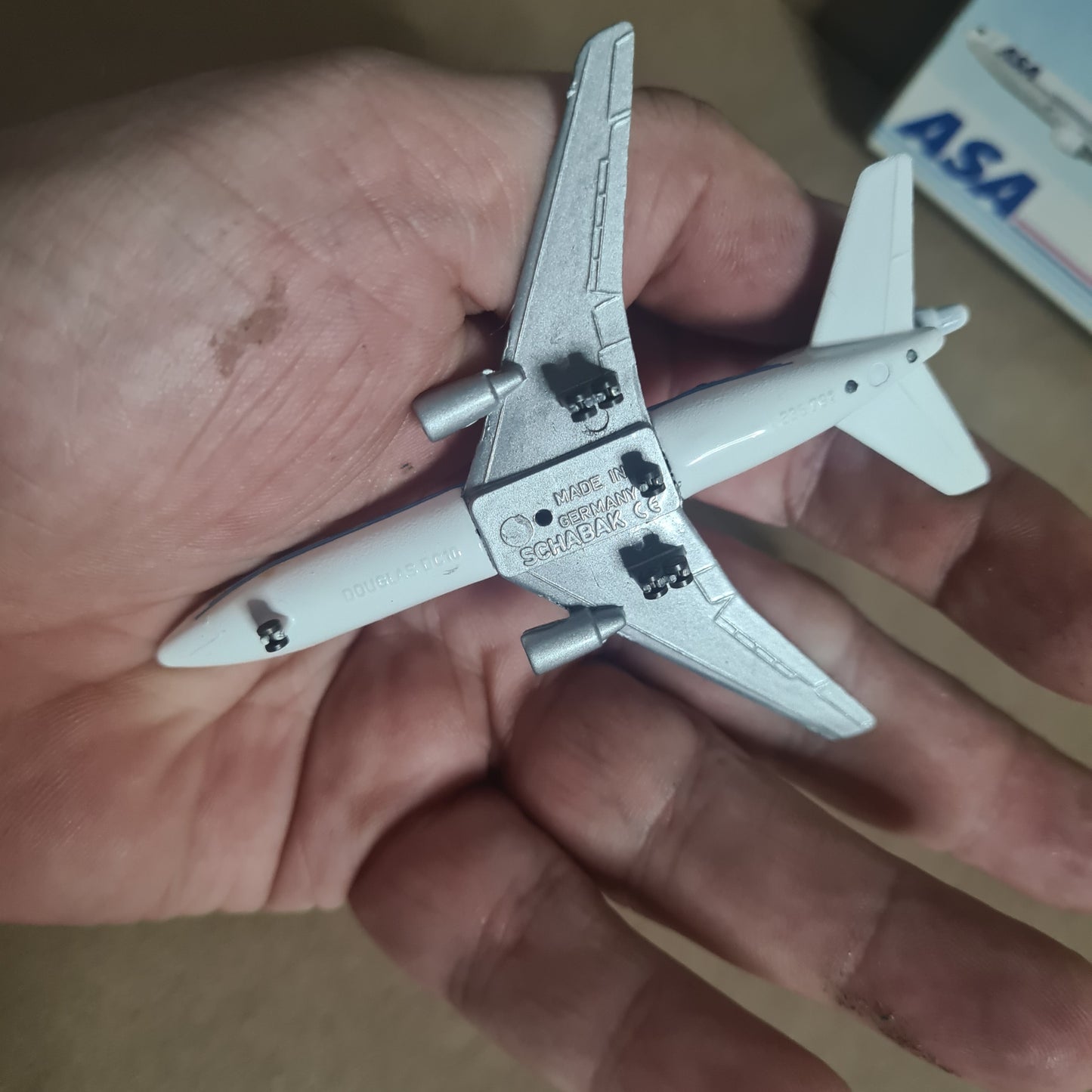 Schabak 1:600 DC-10-30 ASA diecast plane 902/58 very good  boxed