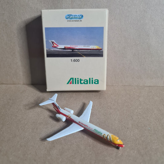Schabak 1:600 MD-80 Alitalia Mcdonalds  diecast plane 904/15md VGC  boxed