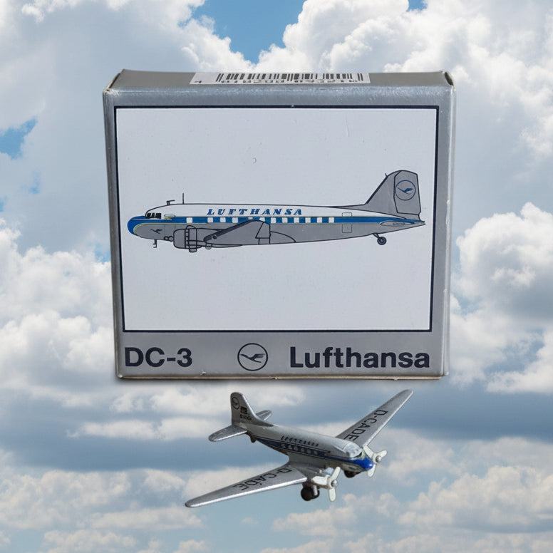 Schabak 1:600 DC-3 Lufthansa diecast plane 932/1 very good  boxed