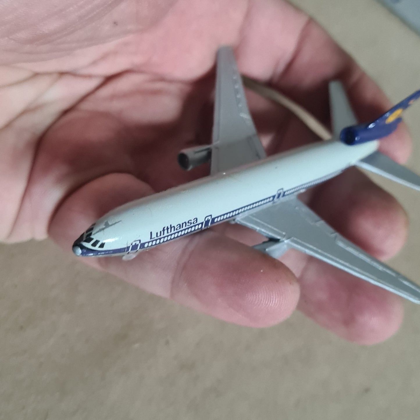 Schabak 1:600 DC-10 Lufthansa diecast plane 902/1 good  boxed
