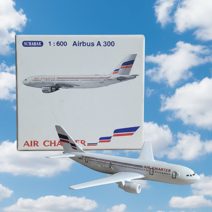 Schabak 1:600 Airbus A-300 Air Charter diecast plane 903/132 VGC boxed