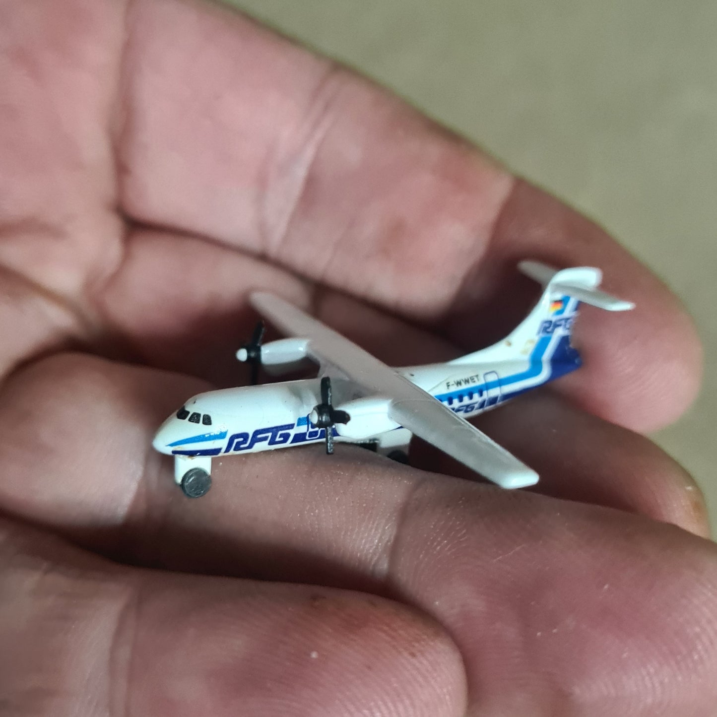 Schabak 1:600 ATR 42 RFG diecast plane 929/92 Good boxed