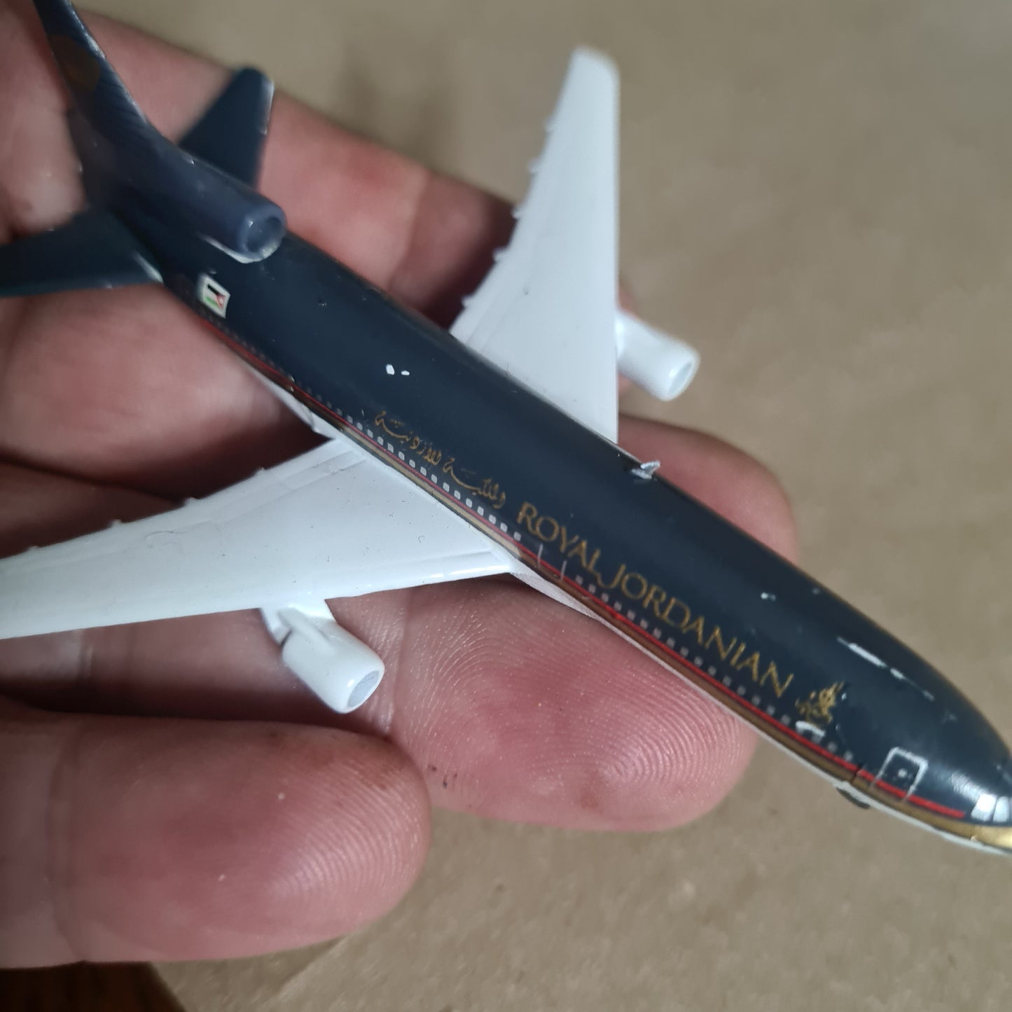 Schabak 1:600 L-1011 Royal Jordanian diecast plane 909/38 Good boxed