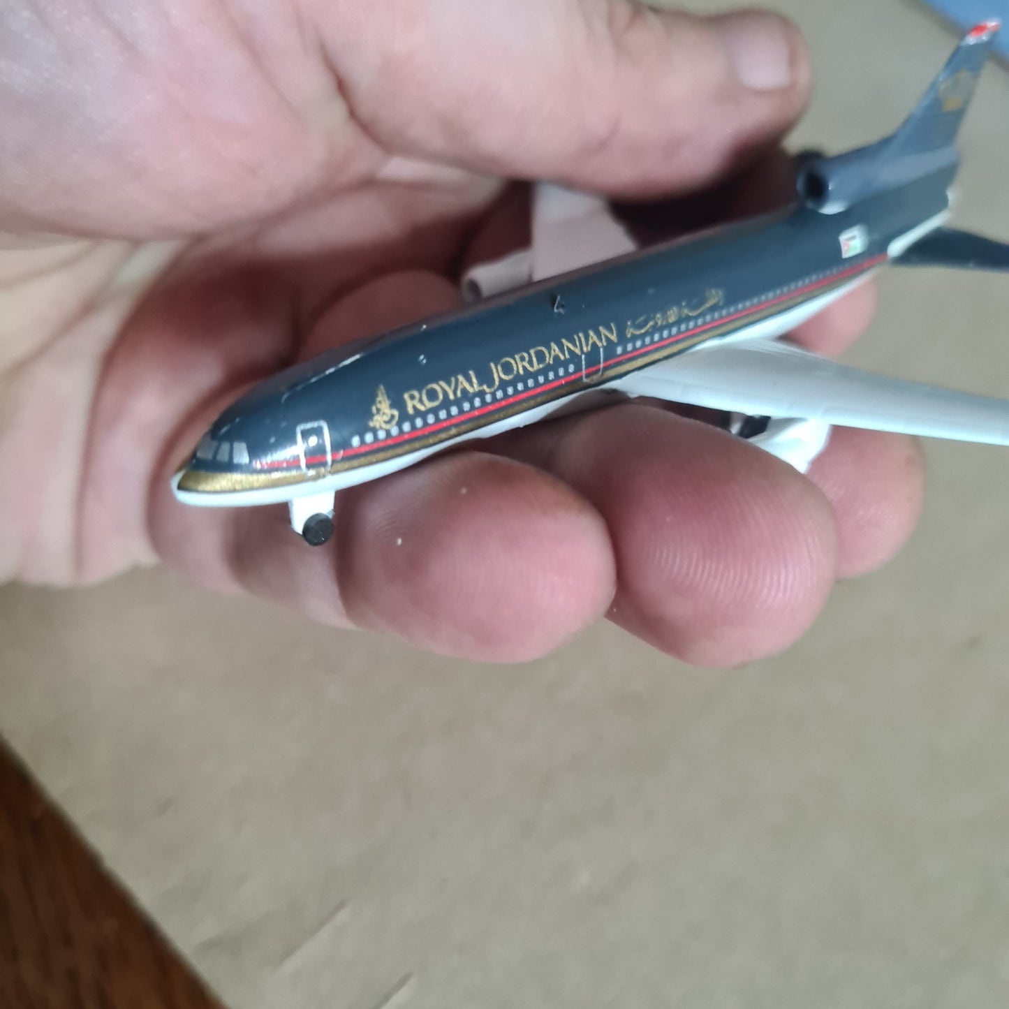 Schabak 1:600 L-1011 Royal Jordanian diecast plane 909/38 Good boxed