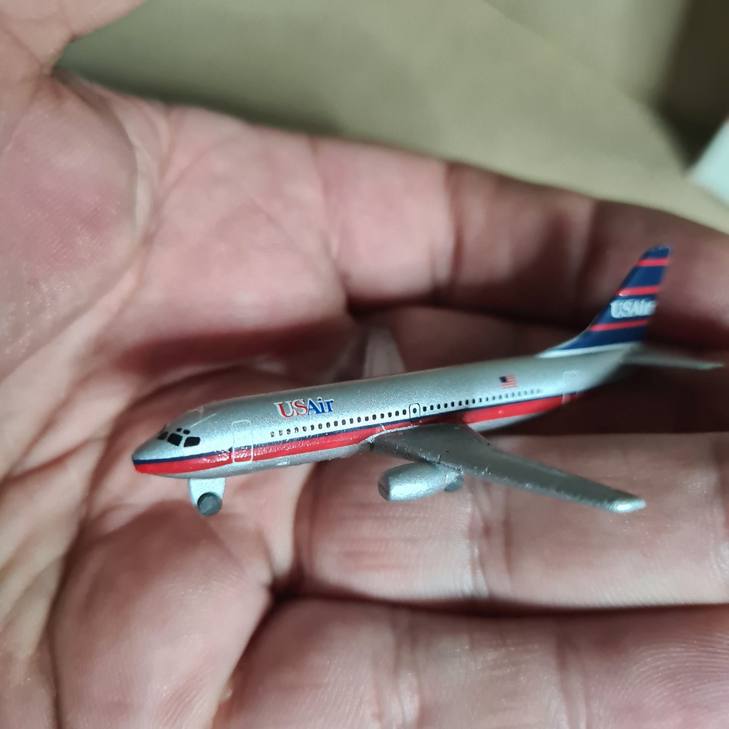 Schabak 1:600 Boeing 737-300 US Air diecast plane 925/99 VGC boxed