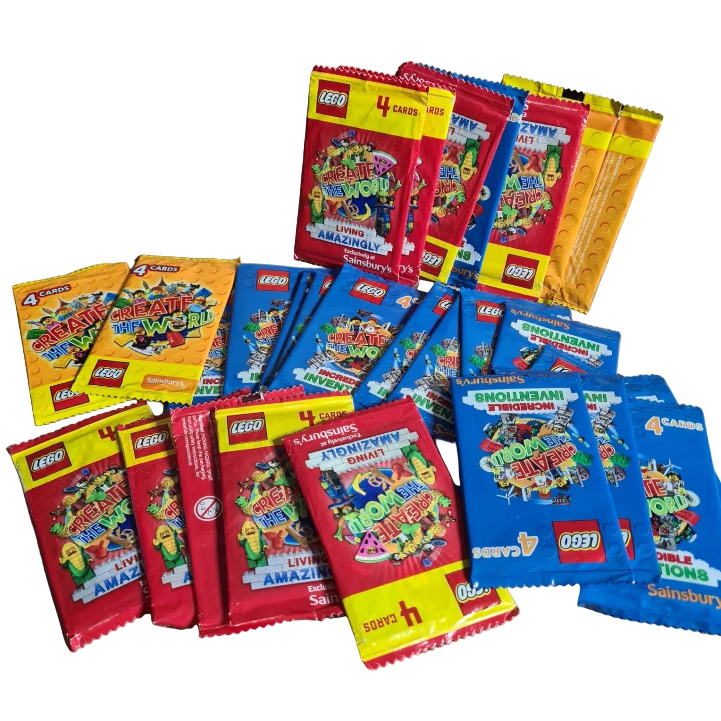 Lego create the world trading cards Sainsburys promotional packs bundle job lot