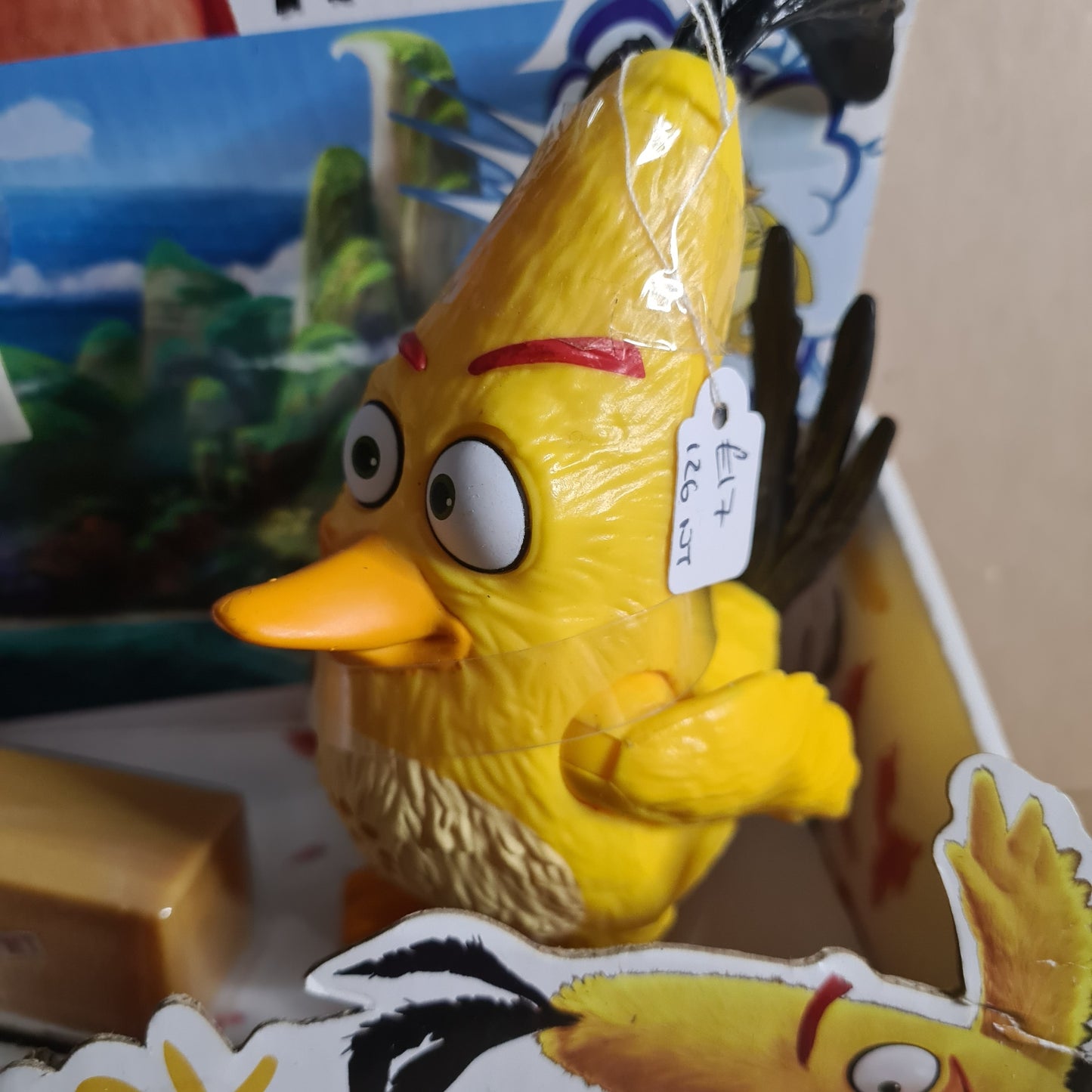 Angry Birds Fast Talking Chuck Action figure boxed 2015 Rovio