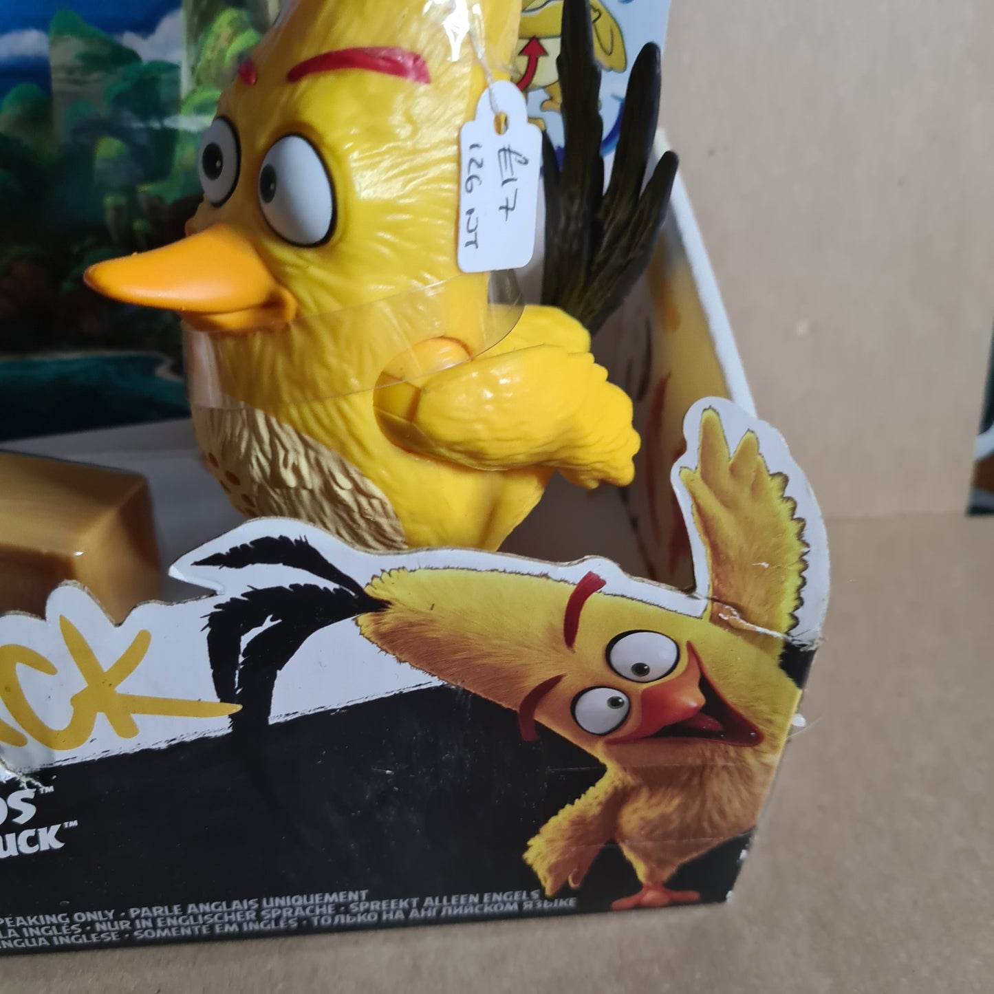 Angry Birds Fast Talking Chuck Action figure boxed 2015 Rovio