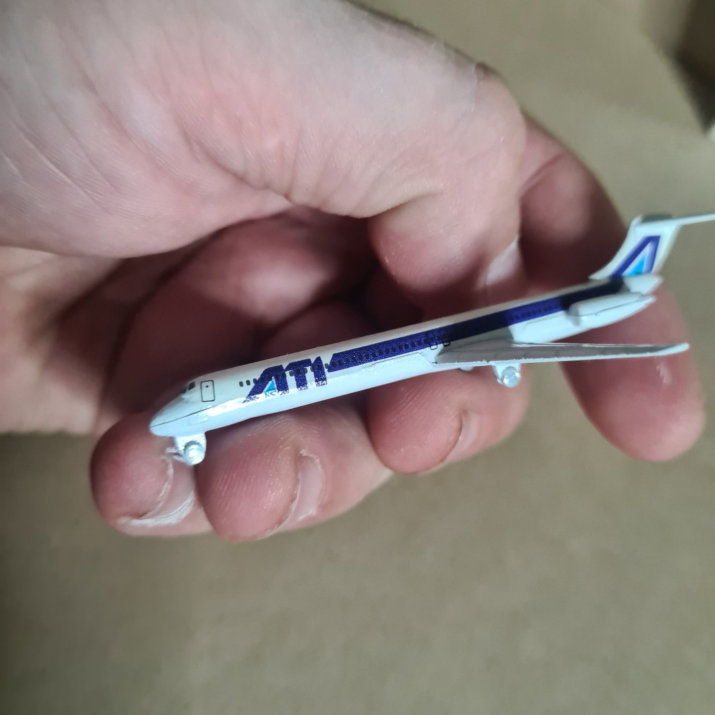 Schabak 1:600 DC-9-31 ATI  diecast plane 924/60 VGC boxed