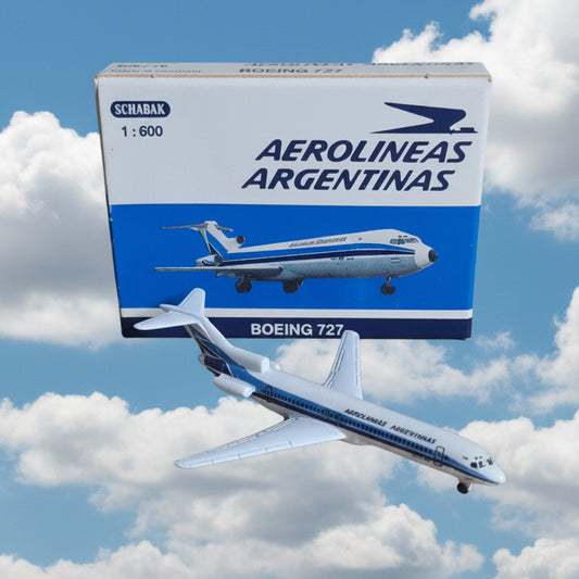 Schabak 1:600 Boeing 727 Aerolineas Argentinas  diecast plane 906/76 VGC boxed