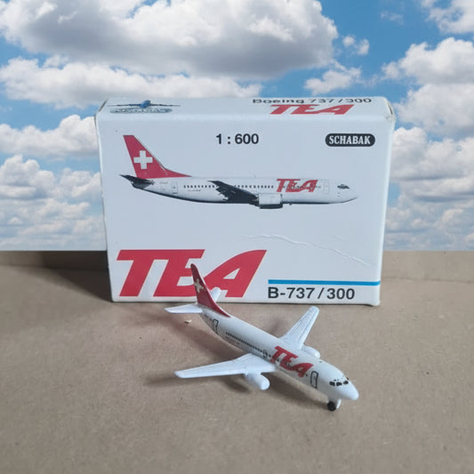 Schabak 1:600 Boeing 737-300 TEA diecast plane 925/123 VGC boxed