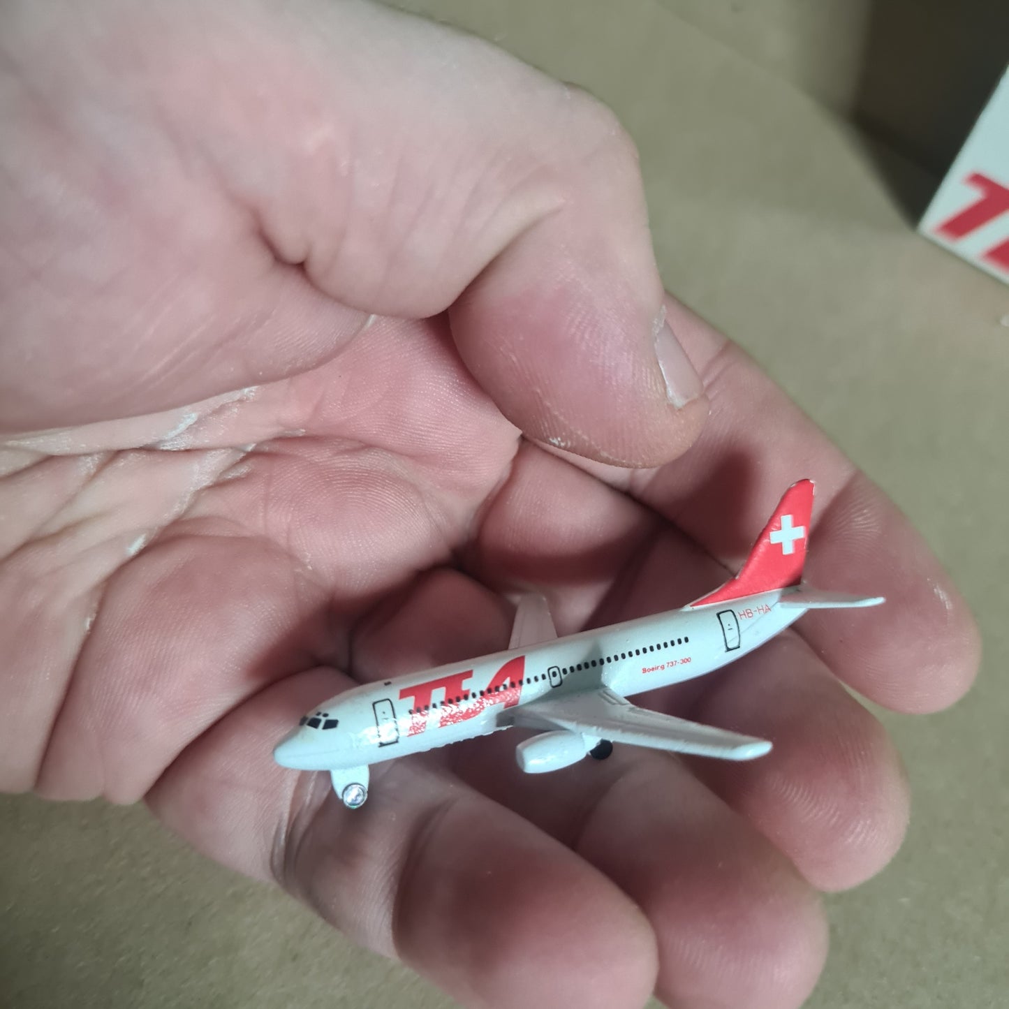 Schabak 1:600 Boeing 737-300 TEA diecast plane 925/123 VGC boxed