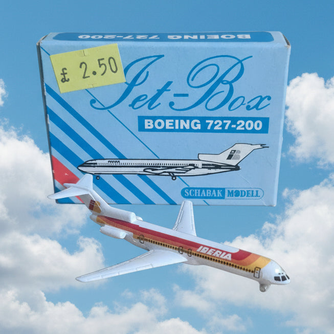 Schabak 1:600 Boeing 727-200 Iberia diecast plane 906/20 VGC boxed