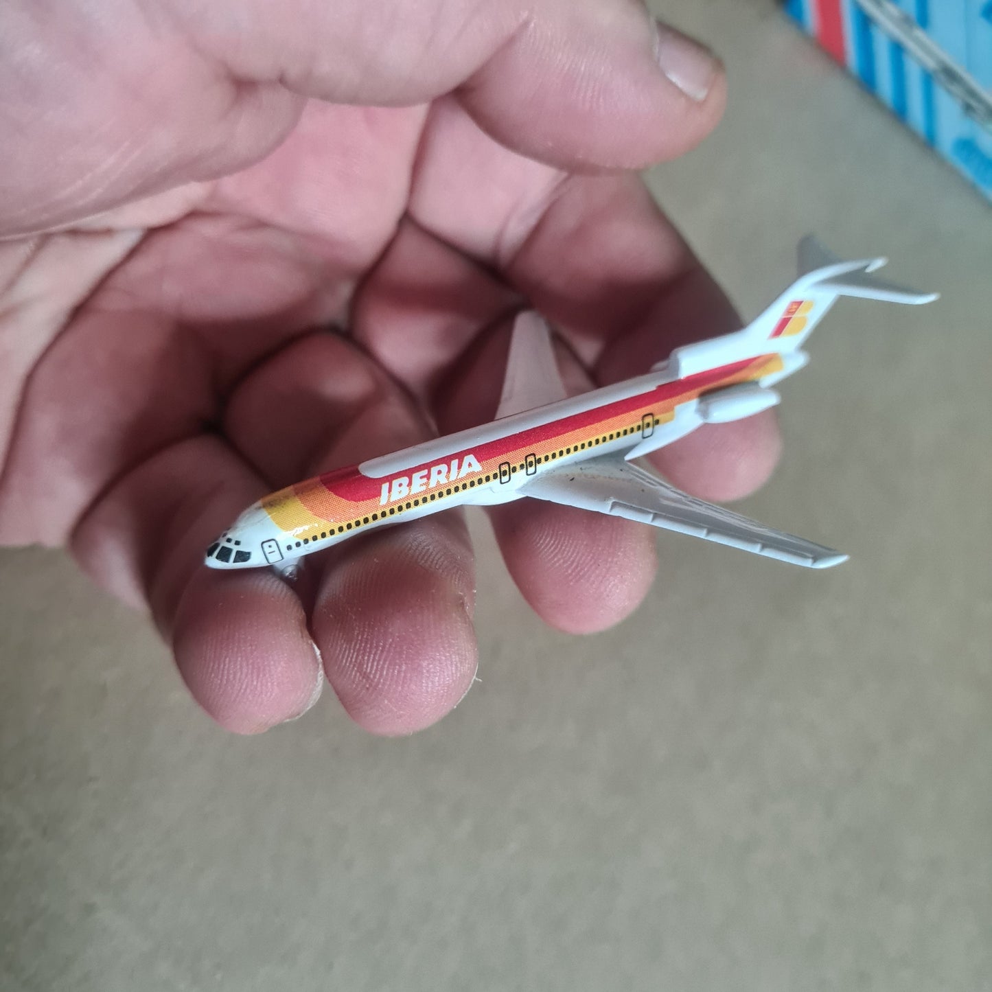 Schabak 1:600 Boeing 727-200 Iberia diecast plane 906/20 VGC boxed