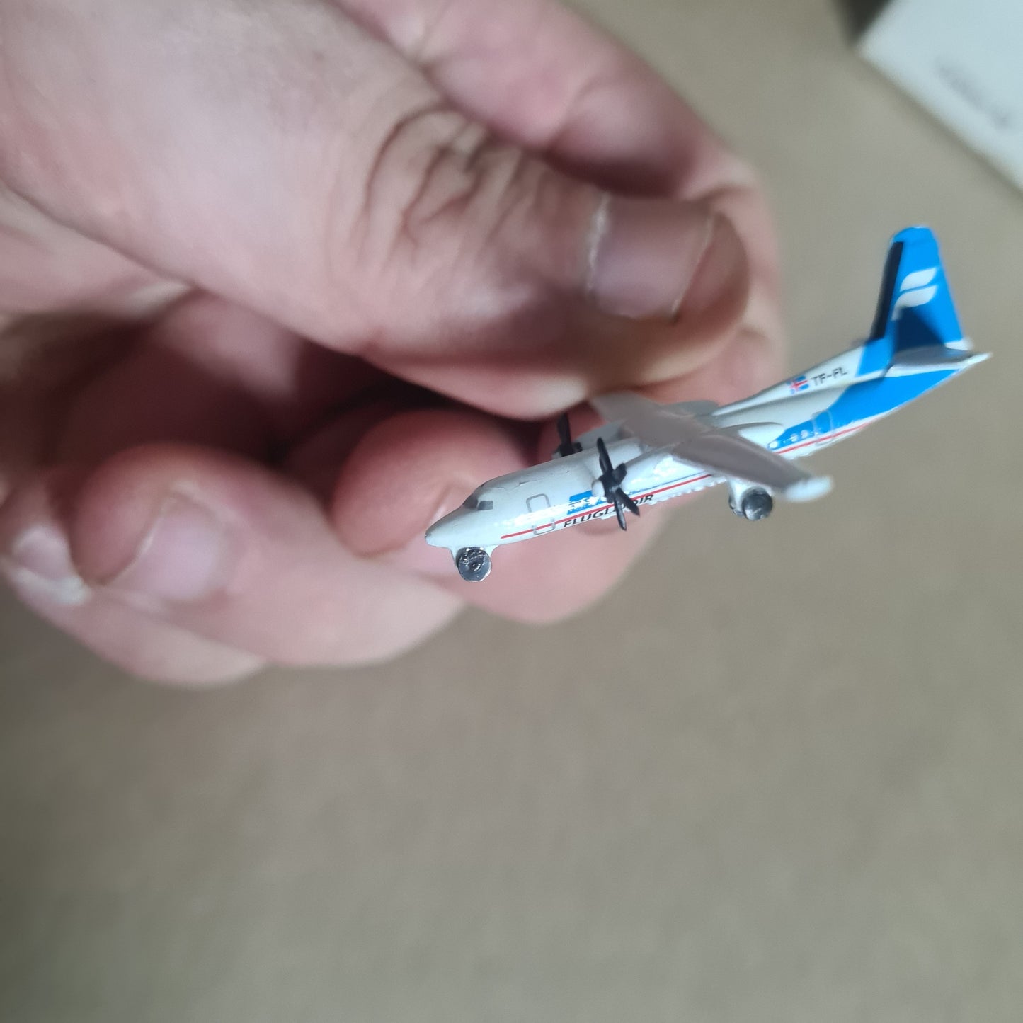 Schabak 1:600 Fokker 50 Icelandair diecast plane 930/72b Good boxed