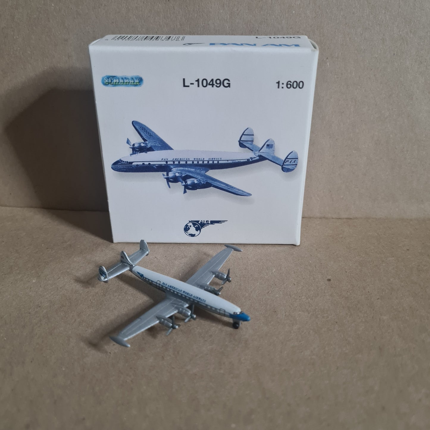 Schabak 1:600 L-1049G PAN-AM  German made Classic diecast plane 934/7 good +  boxed