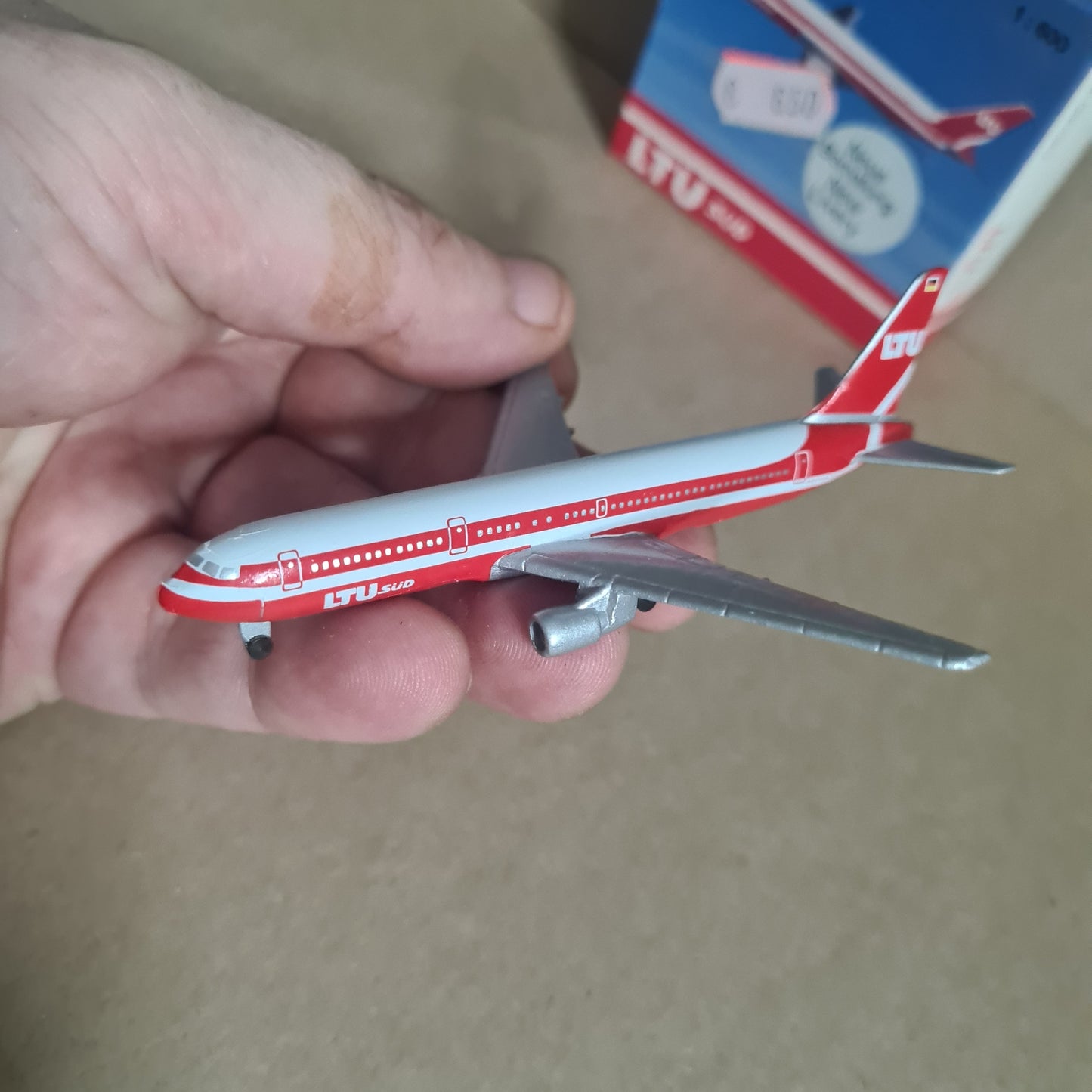 Schabak 1:600 Boeing 767-300 LTU SUD German made diecast plane 927/30 good +  boxed