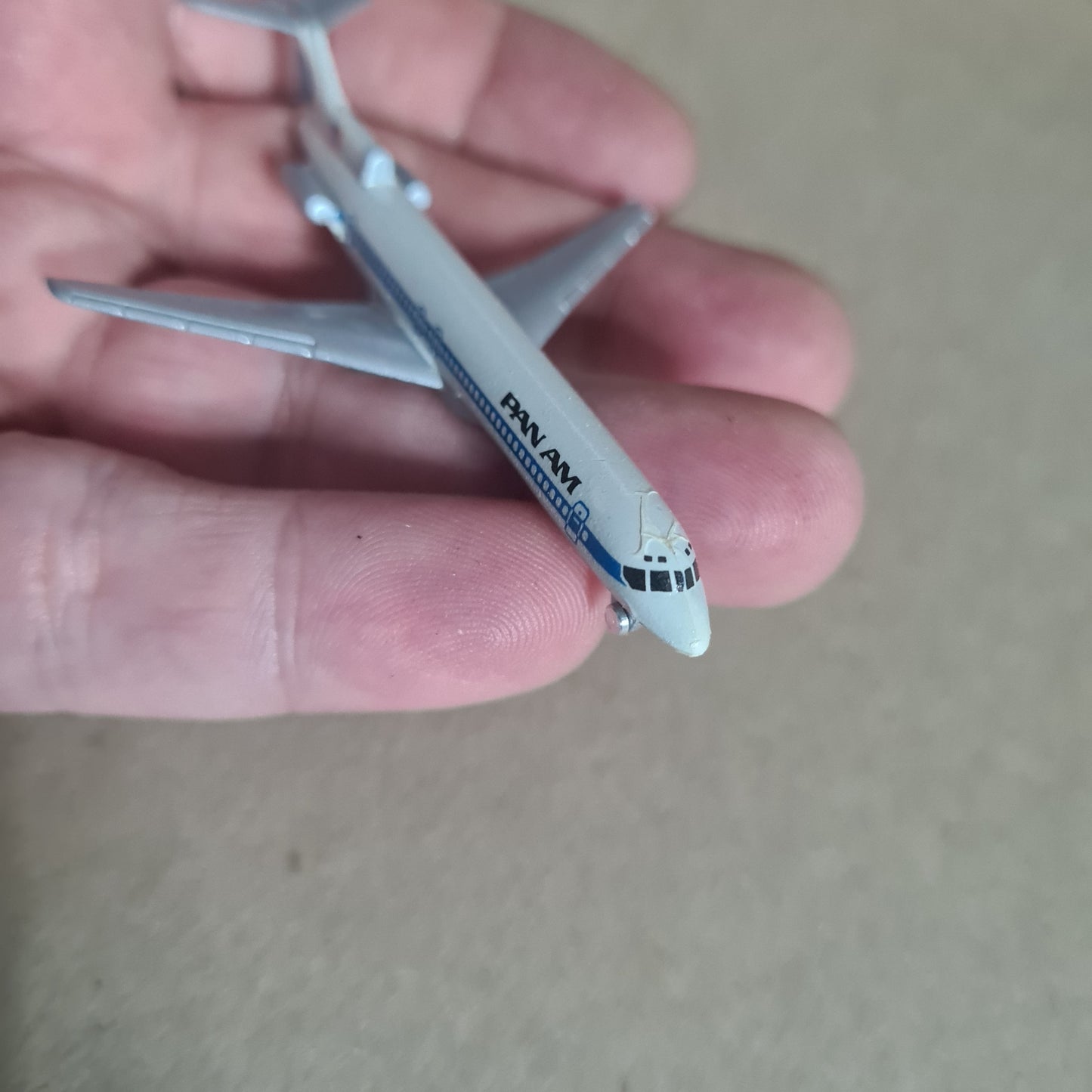 Schabak 1:600 Boeing 727-200 PAN-AM German made diecast plane 906/7 good +  boxed