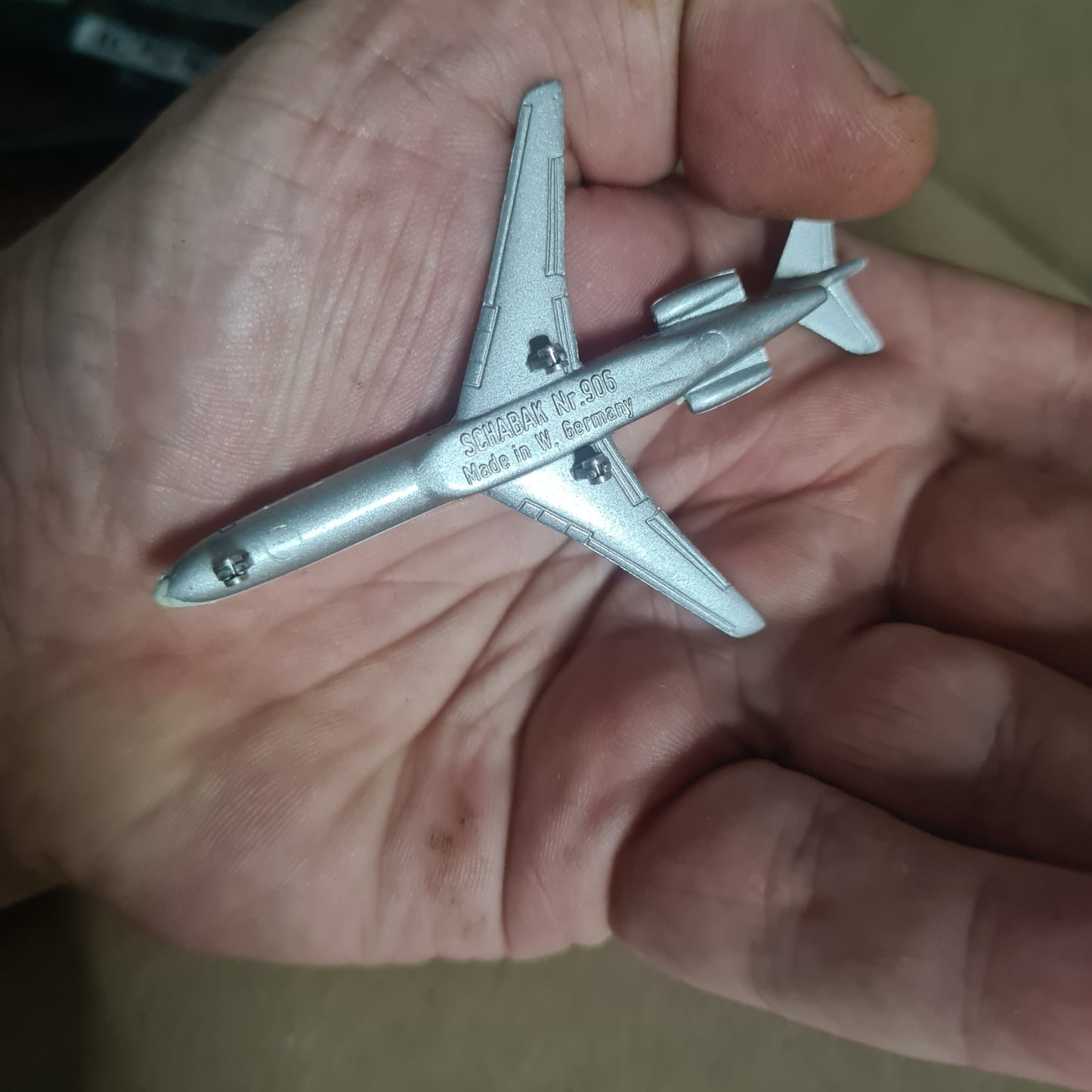 Schabak 1:600 Boeing 727-200 PAN-AM German made diecast plane 906/7 good +  boxed