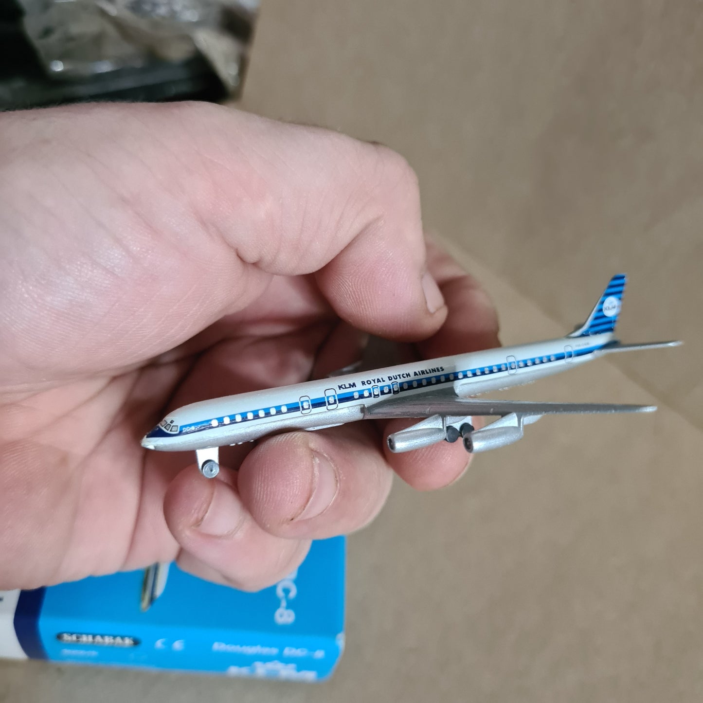 Schabak 1:600 Douglas DC-8 KLM diecast plane 922/5 good  boxed