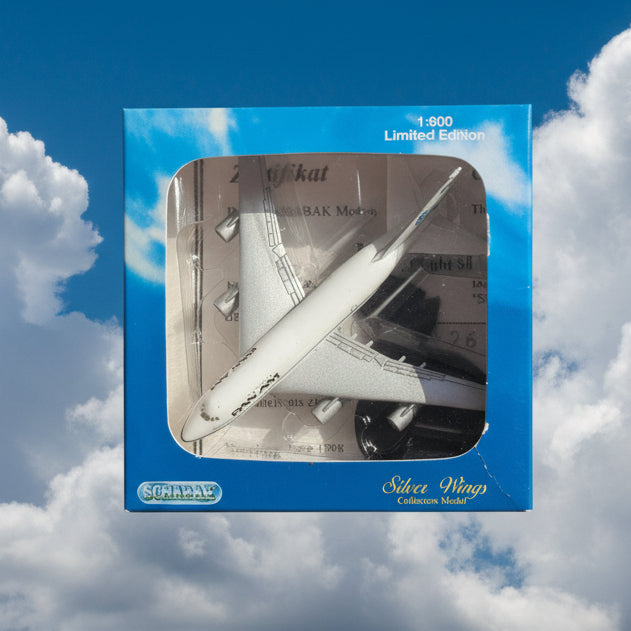 Schabak 1:600 Boeing 747 SP PAN-AM Silver wings LE diecast plane 2919/7 VGC  boxed
