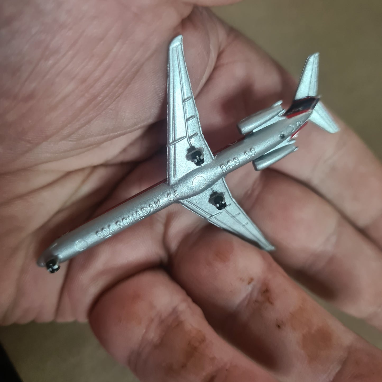 Schabak 1:600 MD-80 US AIR USAIR diecast plane 904/99 VGC boxed