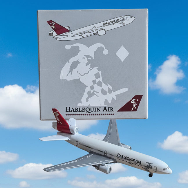 Schabak 1:600 DC-10 Harlequin Air diecast plane 902/187 VGC  boxed