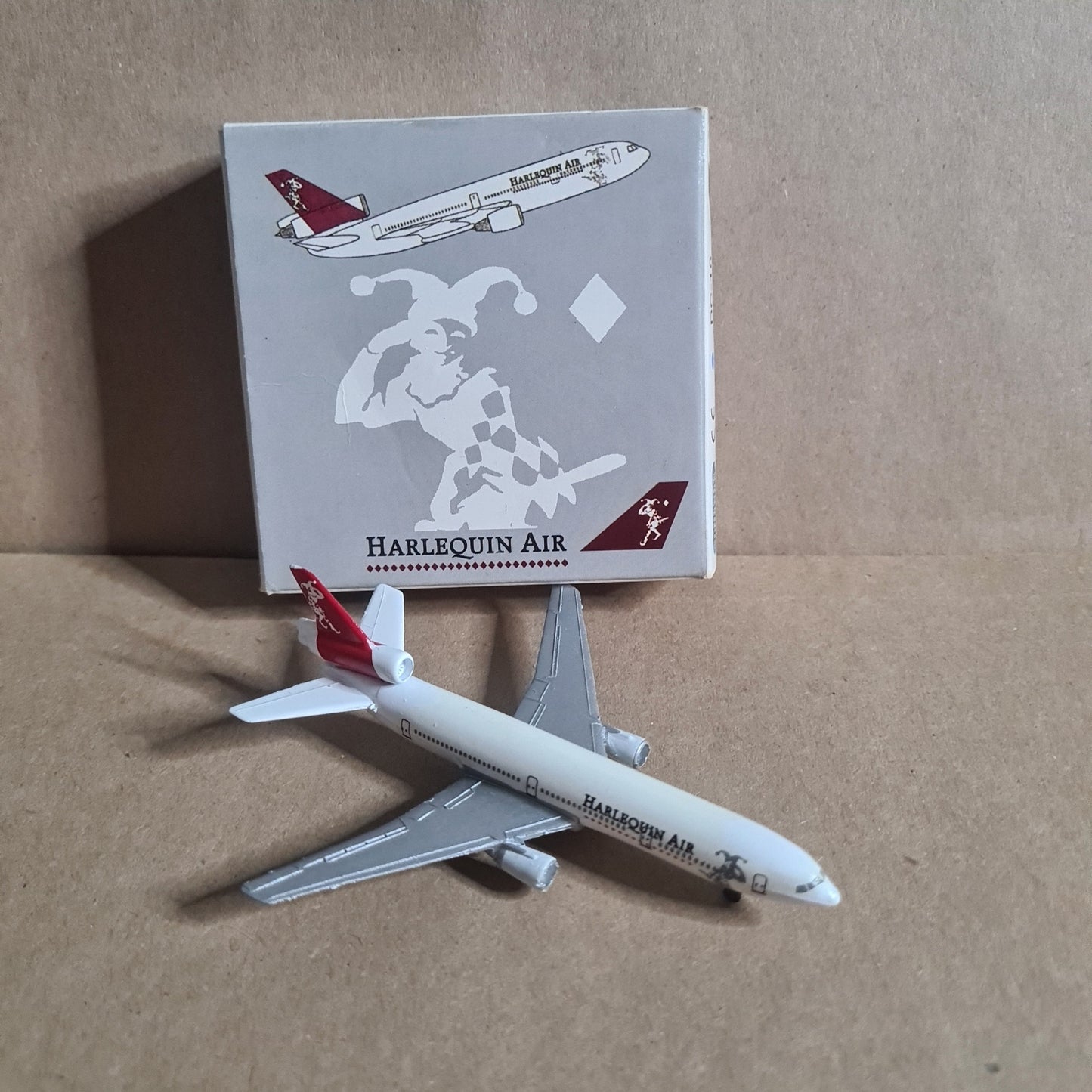 Schabak 1:600 DC-10 Harlequin Air diecast plane 902/187 VGC  boxed