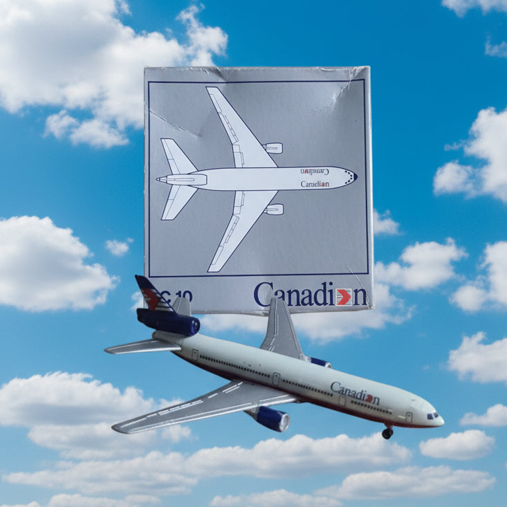 Schabak 1:600 Douglas DC-10 Canadian  diecast plane 902/73 Fair boxed