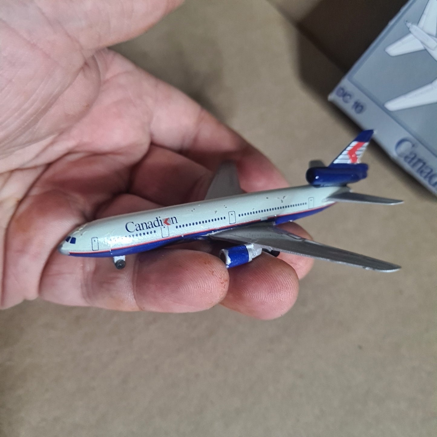 Schabak 1:600 Douglas DC-10 Canadian  diecast plane 902/73 Fair boxed
