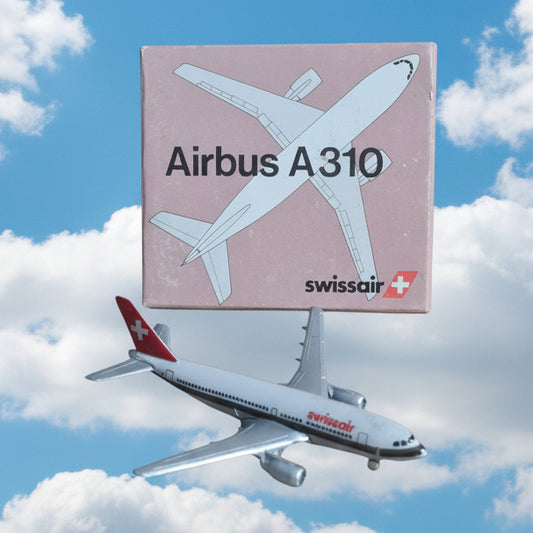 Schabak 1:600 Airbus A-310 Swissair diecast plane 903/4 Fair boxed