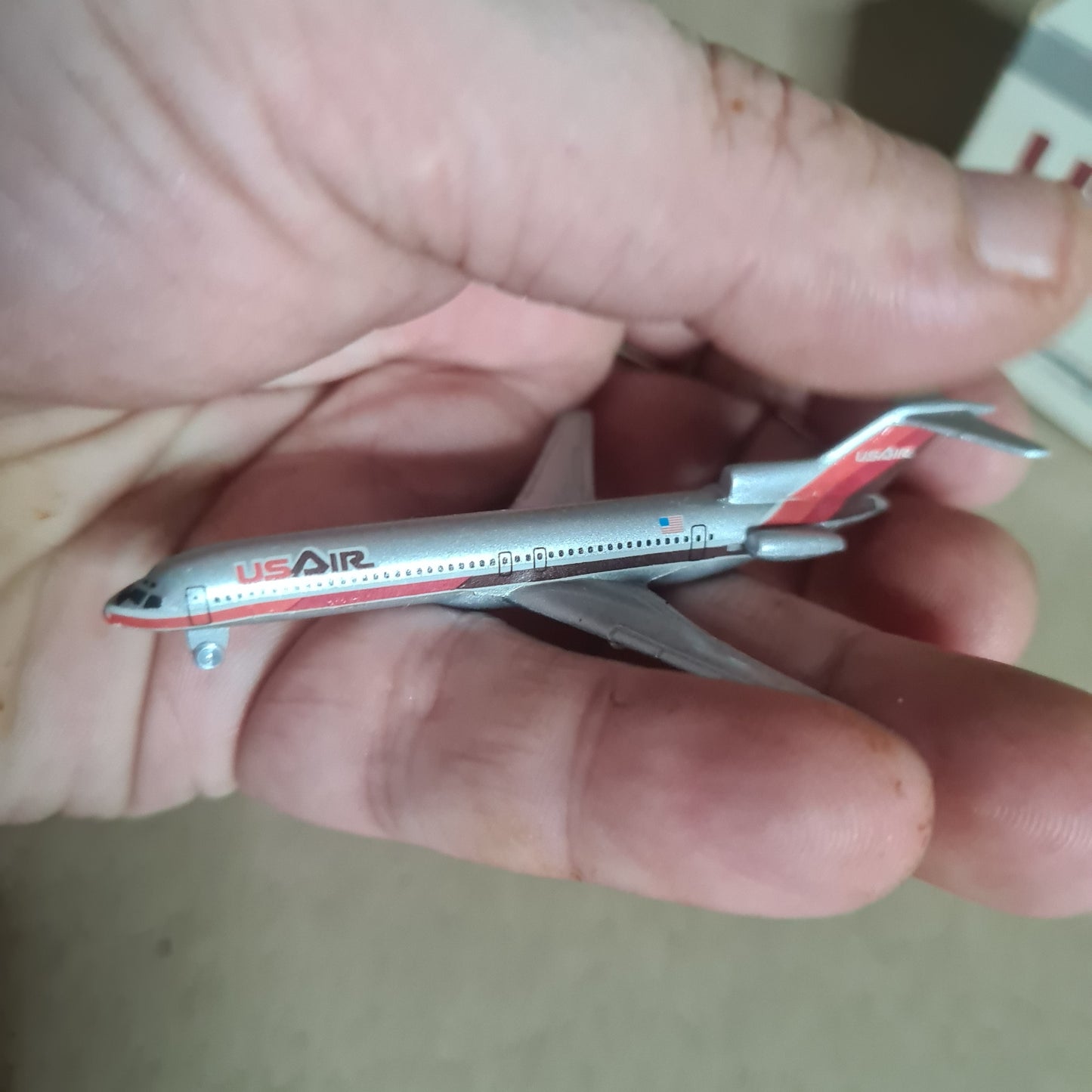 Schabak 1:600 Boeing 727-200 US AIR  diecast plane 906/99 VGC boxed