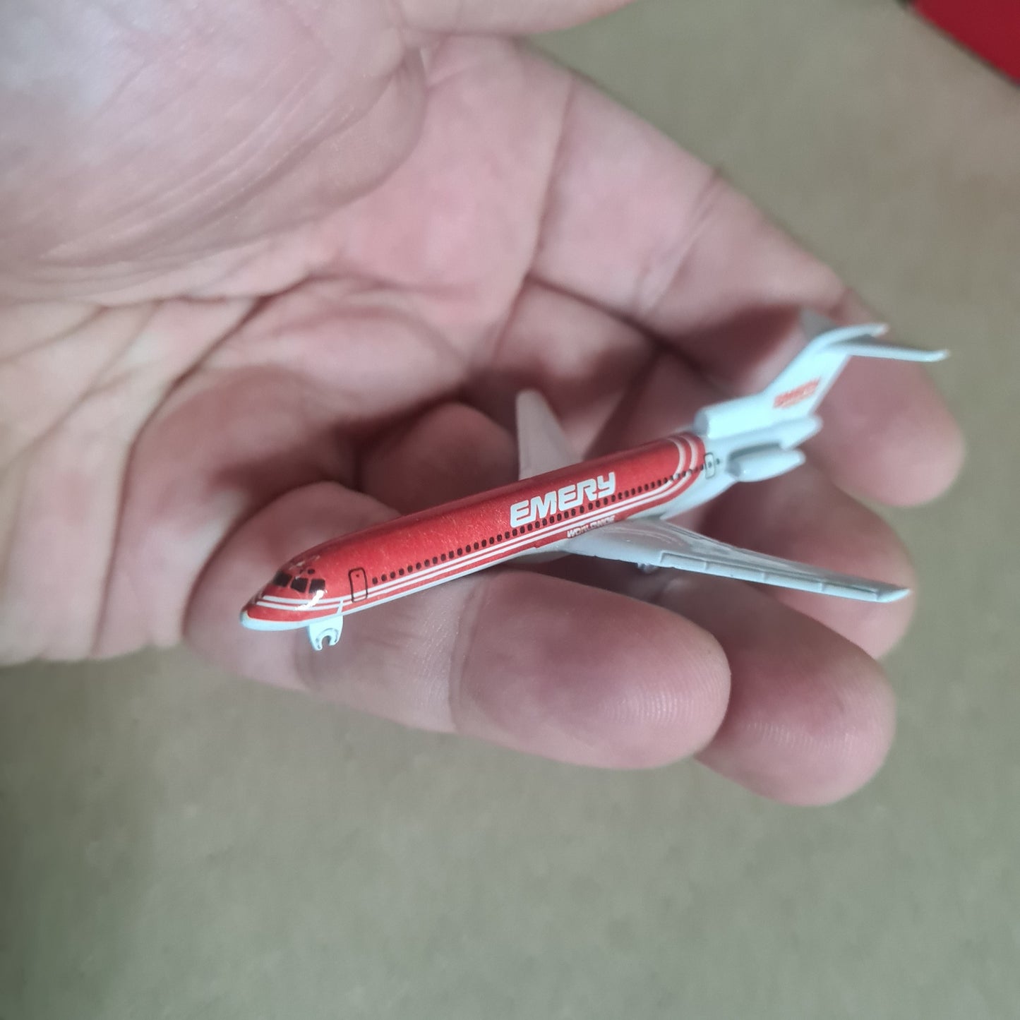 Schabak 1:600 Boeing 727-200 Emery diecast plane 906/41 Good boxed
