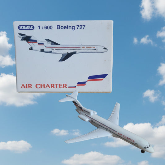 Schabak 1:600 Boeing 727 Air Charter model plane 906/132 good+ boxed