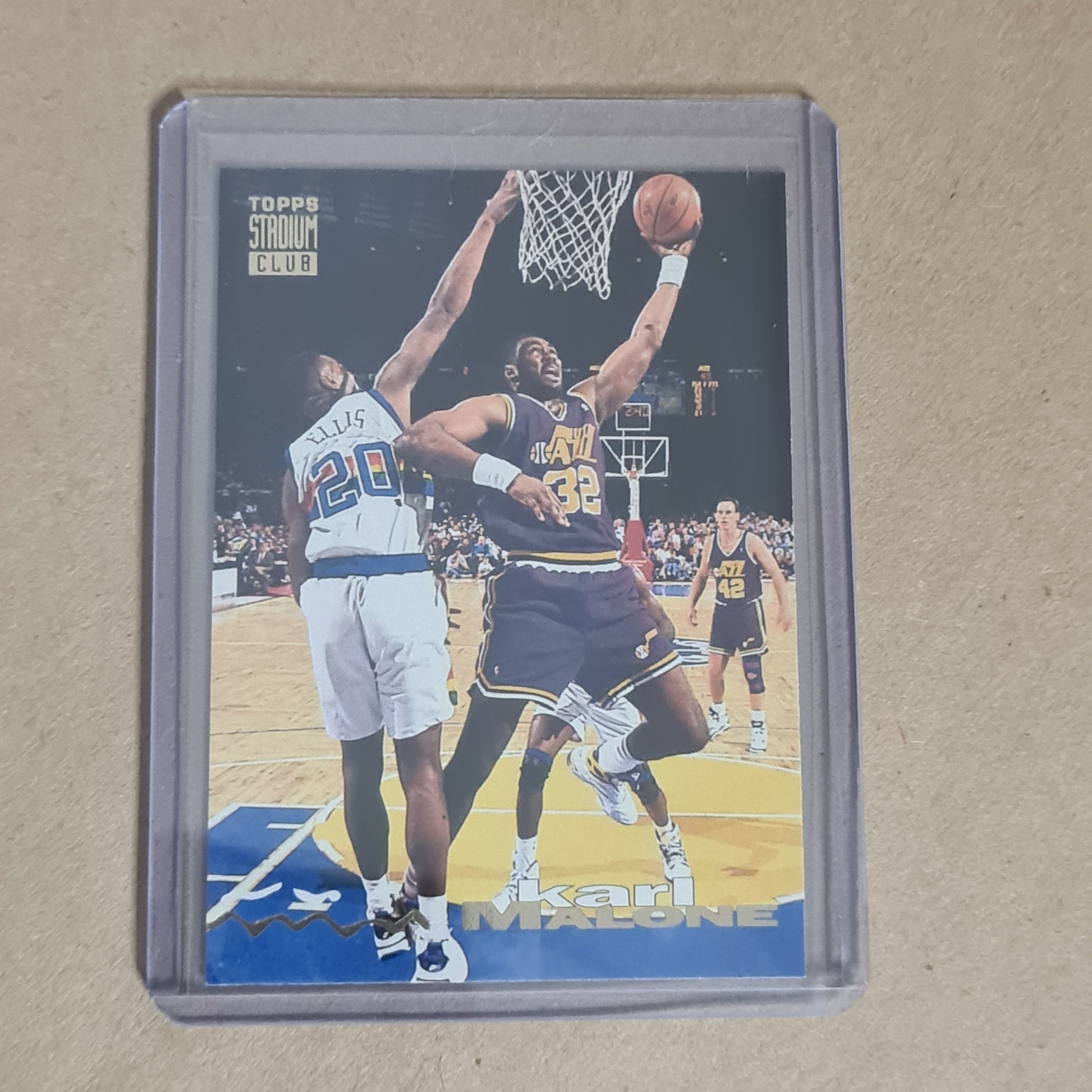 Karl Malone 1993 Topps stadium club  #125 NBA Basketball Utah Jazz Excellent sleeved