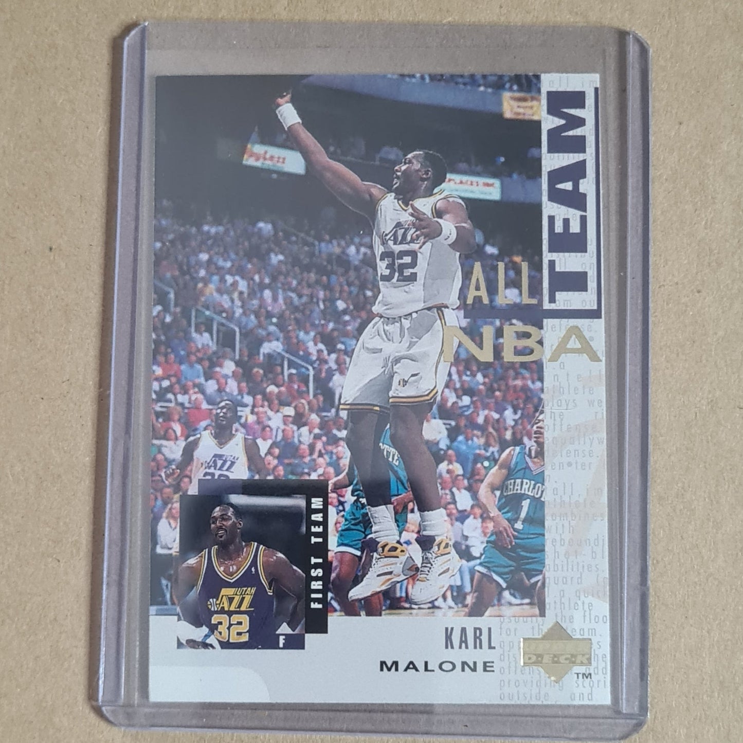 Karl Malone 1994 Upper-Deck #152 NBA Basketball Utah Jazz very good sleeved