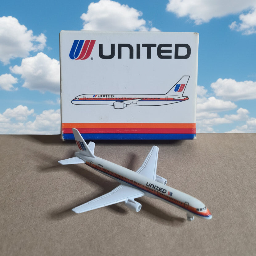 Schabak 1:600 Boeing 757 United Airlines diecast model plane 908/23  vgc boxed