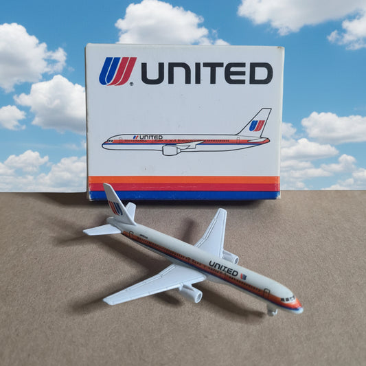 Schabak 1:600 Boeing 757 United Airlines diecast model plane 908/23  vgc boxed