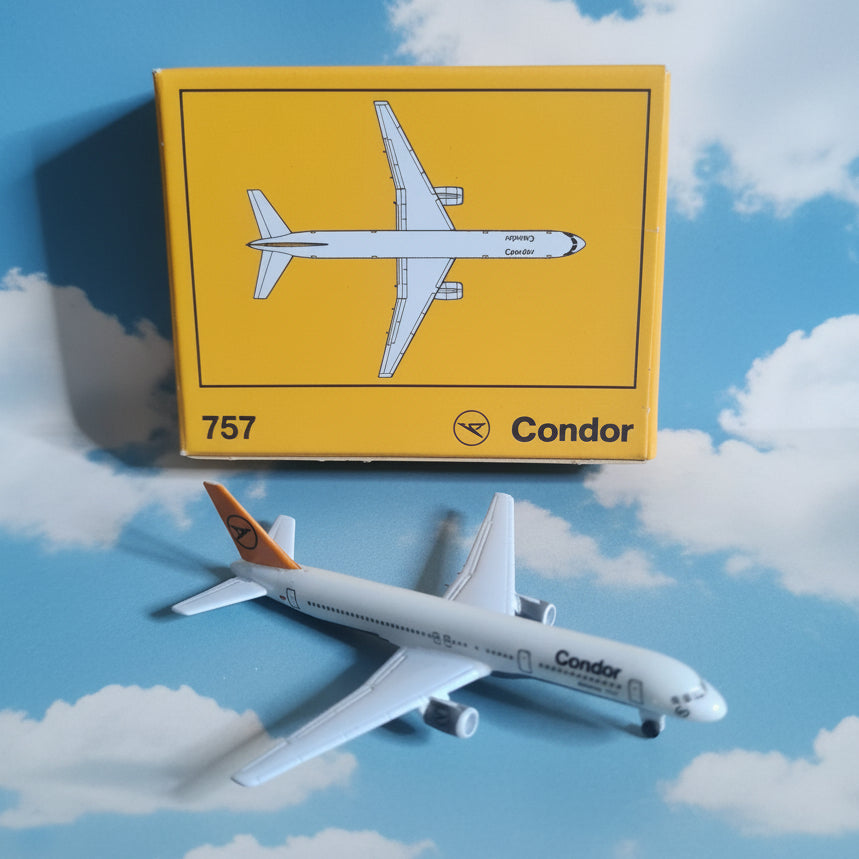 Schabak 1:600 Boeing 757 Condor  diecast model plane 908/2 vgc boxed