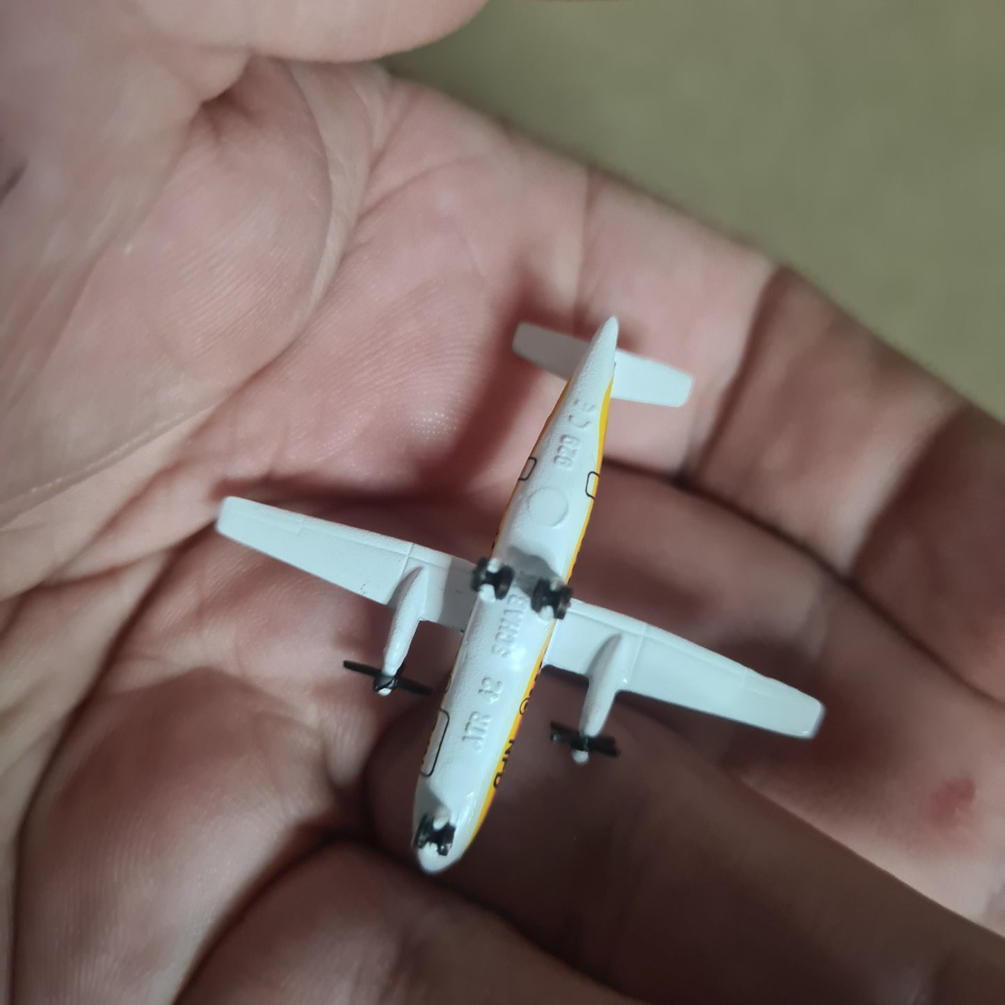 Schabak 1:600 ATR 42 NFD Luftverkehrs AG German diecast plane 929/62 VGC Boxed