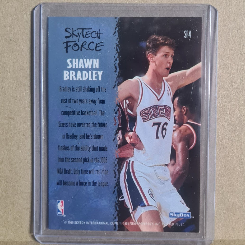 Shawn Bradley 1995 Skybox Skytech Force  #SF4 NBA Basketball 76ers VGC sleeved