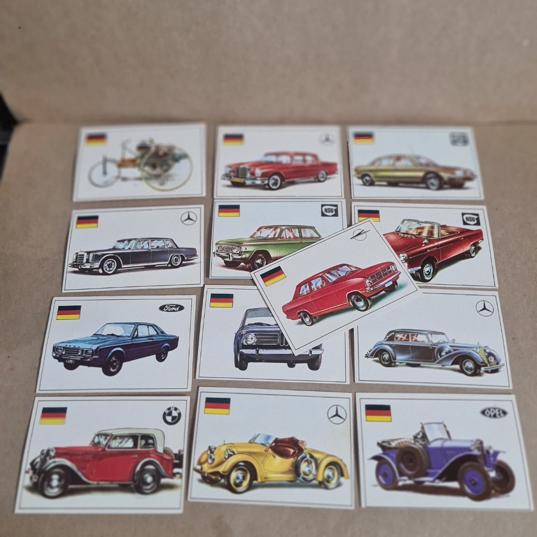 Famous Cars by Top Sellers LTD Trading cards 70's "German makes" bundle