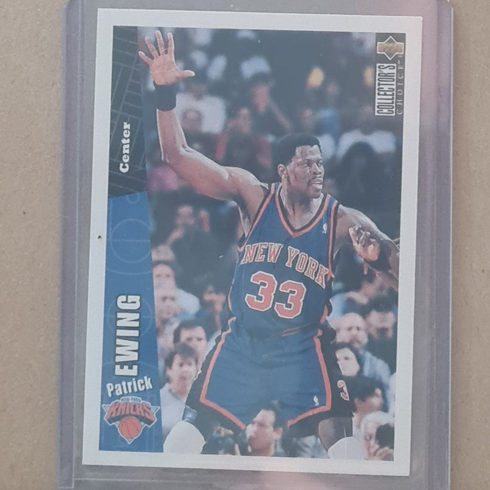 Patrick Ewing 1996 Upper-Deck collectors choice #290 NBA Basketball New York Knicks Excellent Sleeved