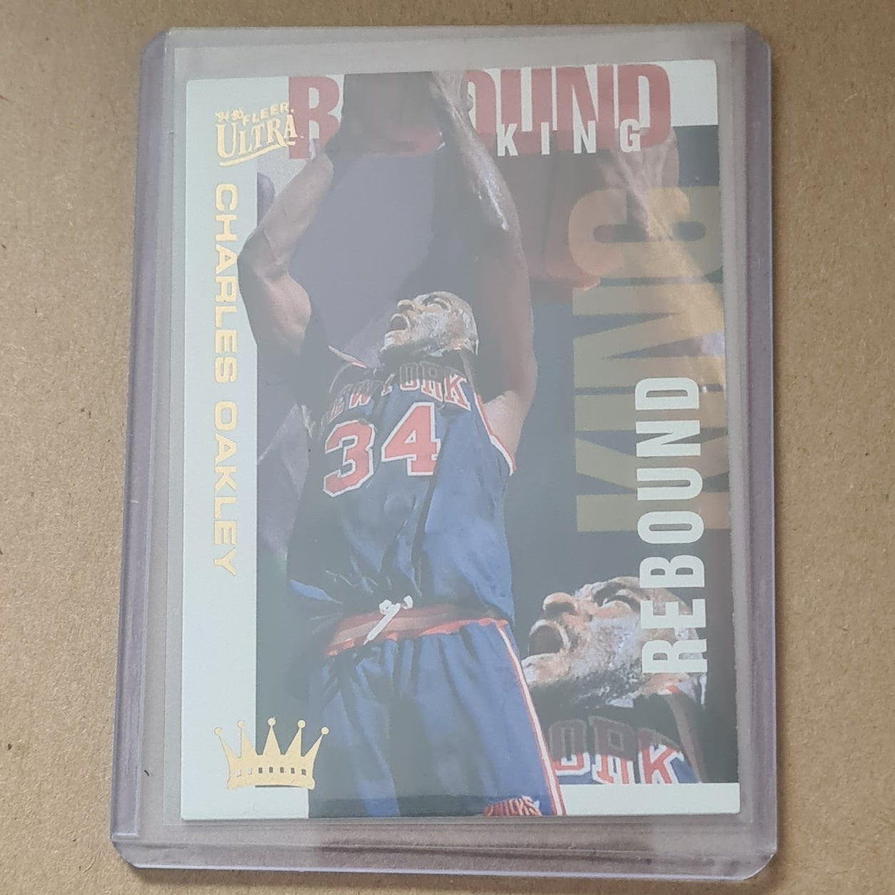 Charles Oakley 1995 Fleer Ultra 94-95 Rebound King 5 of 10 NBA Basketball New York Knicks Excellent Sleeved