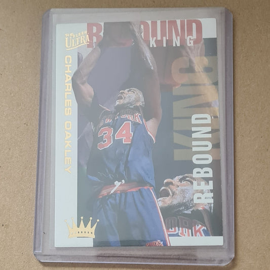 Charles Oakley 1995 Fleer Ultra 94-95 Rebound King 5 of 10 NBA Basketball New York Knicks Excellent Sleeved