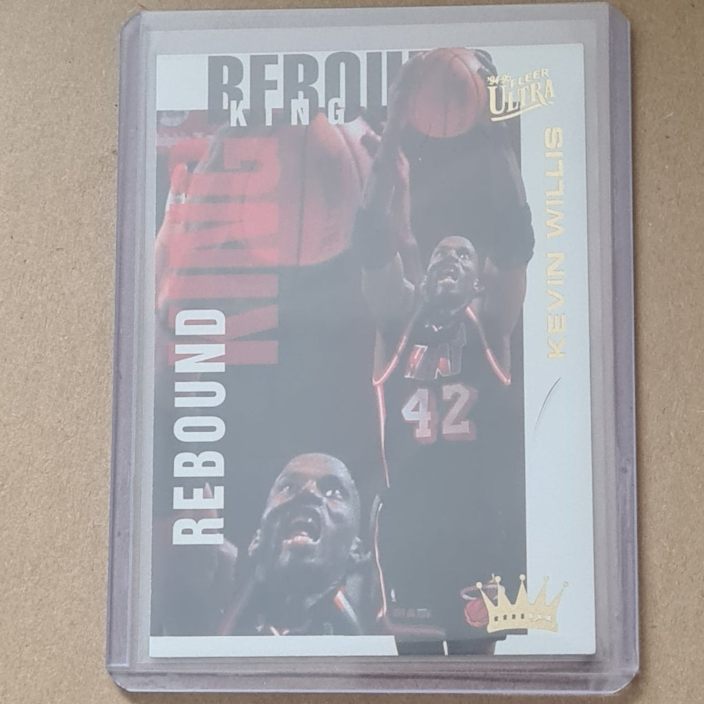 Kevin Willis 1995 Fleer Ultra 94-95 Rebound King 10 of 10 NBA Basketball Miami Heat Excellent Sleeved