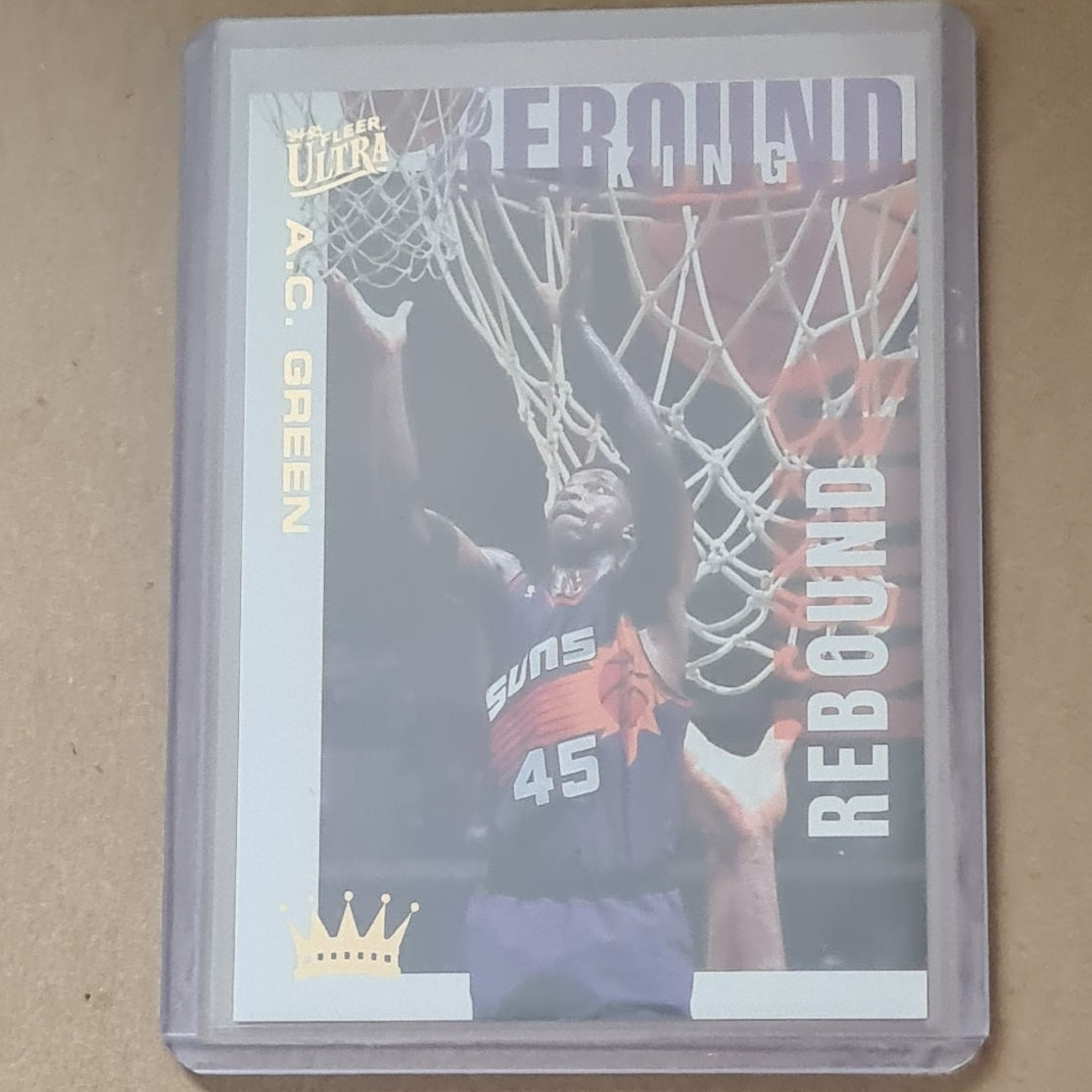 AC Green 1995 Fleer Ultra 94-95 Rebound King 2 of 10 NBA Basketball Phoenix Suns Excellent Sleeved