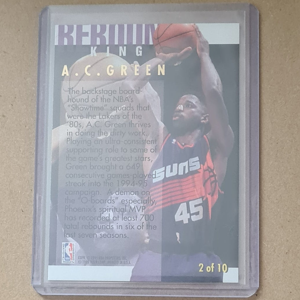 AC Green 1995 Fleer Ultra 94-95 Rebound King 2 of 10 NBA Basketball Phoenix Suns Excellent Sleeved